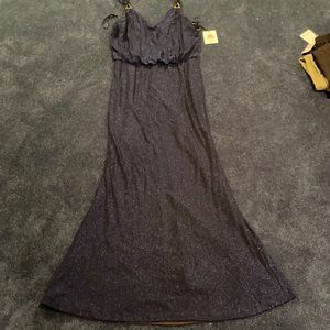 Calvin Klein size 12 navy sparkly gown